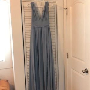 Lulus heavenly hues long blue dress size small